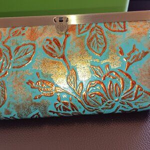 Patricia Nash Cauchy Tooled Leather Clutch